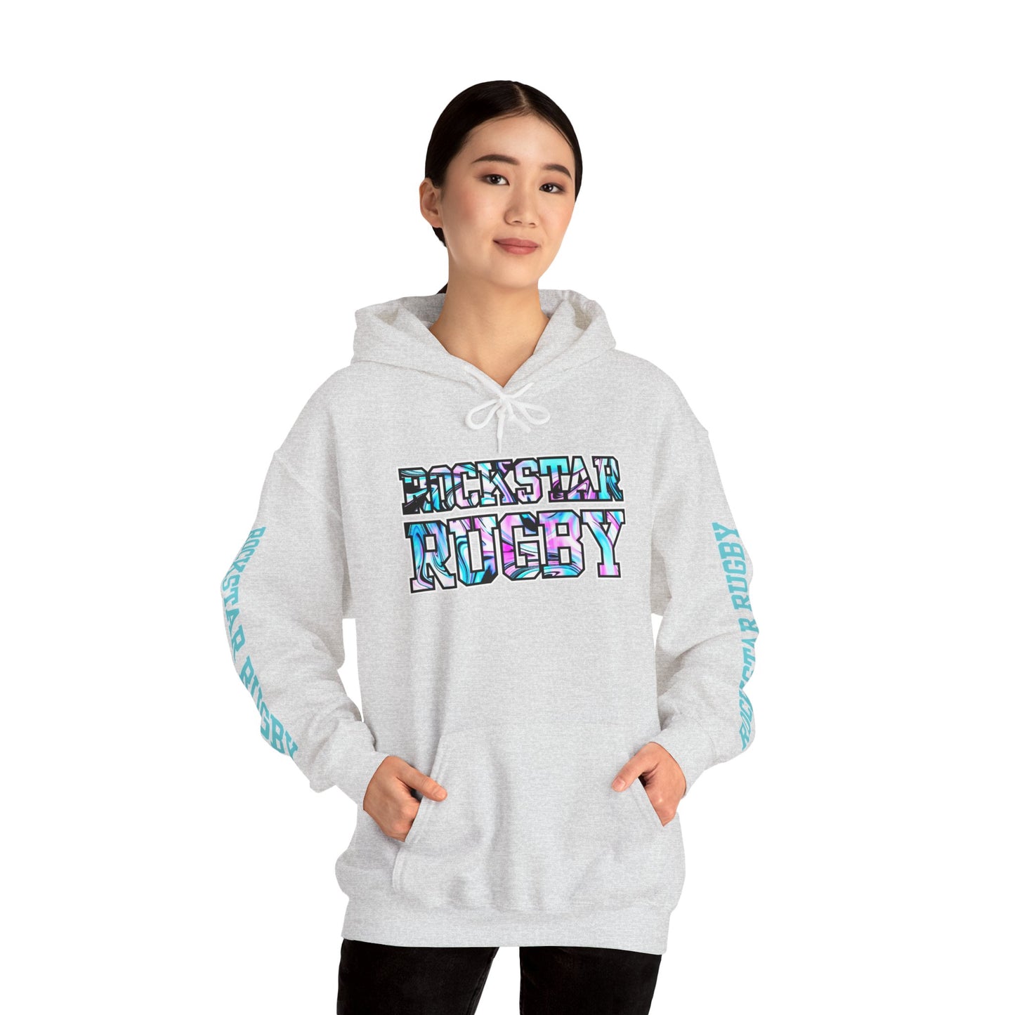 Blueberry Trails Stacked Logo  - Heavy Blend™ Hooded Sweatshirt