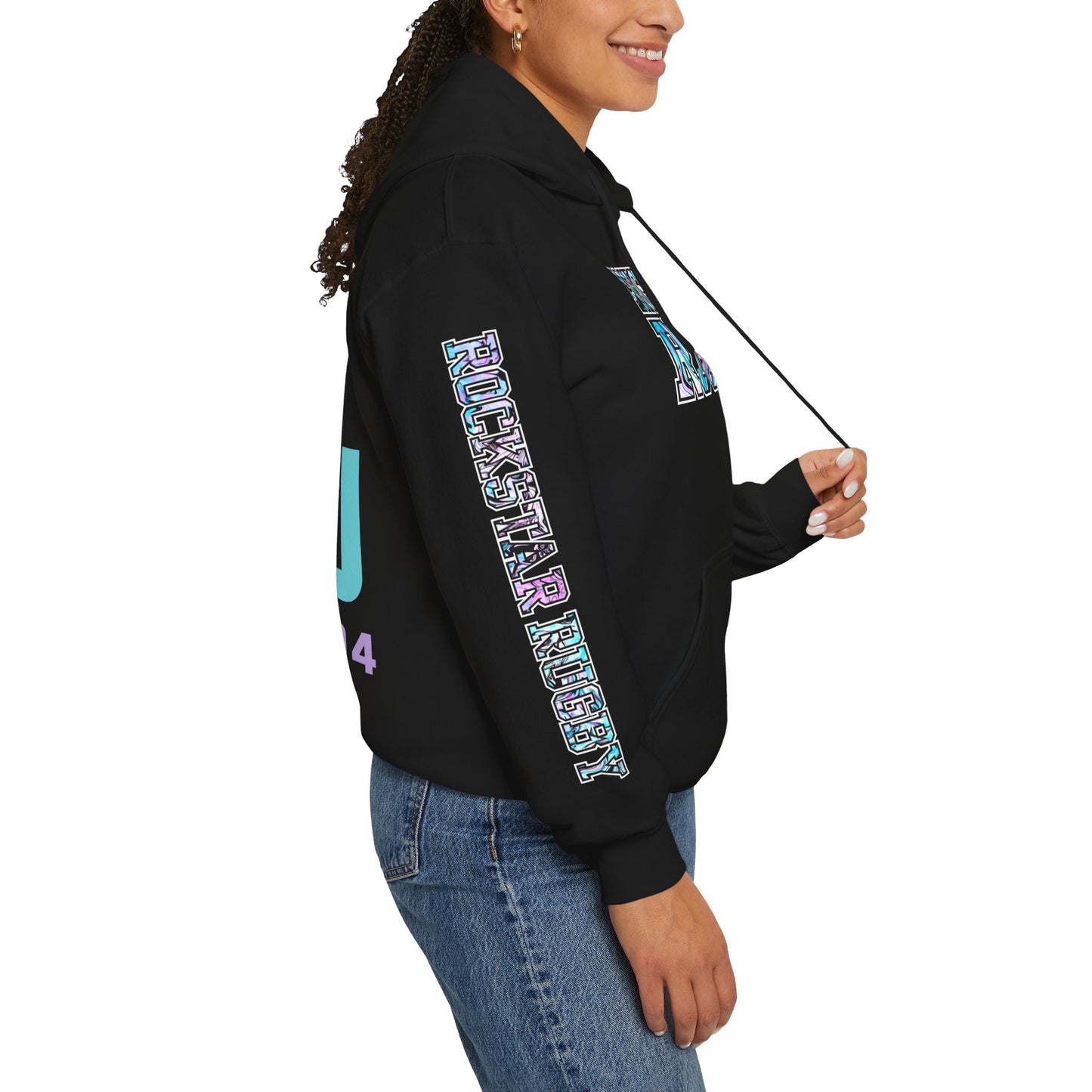 Blueberry Trails Stacked Logo  - Heavy Blend™ Hooded Sweatshirt