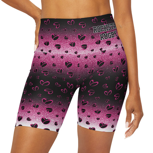 Pink Stardust & <3's High Waisted Polyester/Spandex Shorts