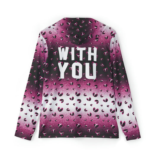 Pink Stardust & <3's Lightweight Moisture Wicking Hoodie