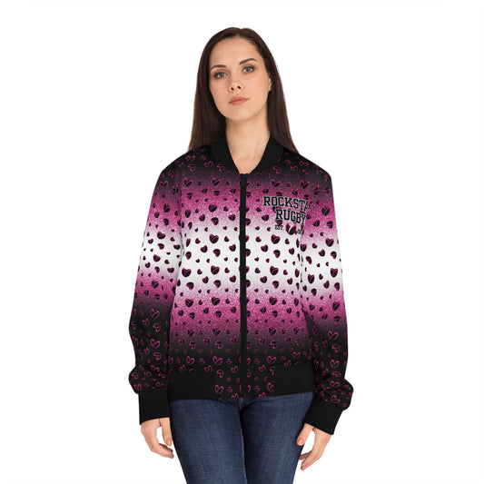 Pink Stardust & <3's Women's Bomber Jacket