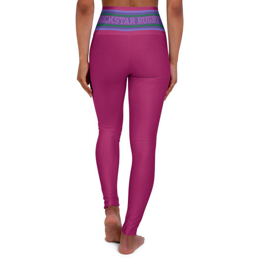 Raspberry Soda High Waisted Leggings