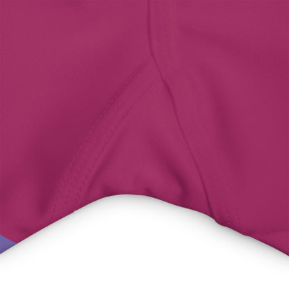 Raspberry Soda High Waisted Polyester/Spandex Shorts